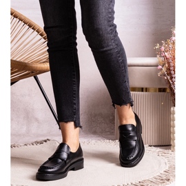 Černé elegantní mokasíny Élodie černý 1