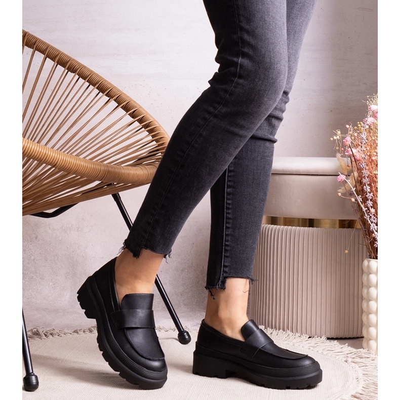 Černé boty vyrobené z eko kůže Seraphin černá 1