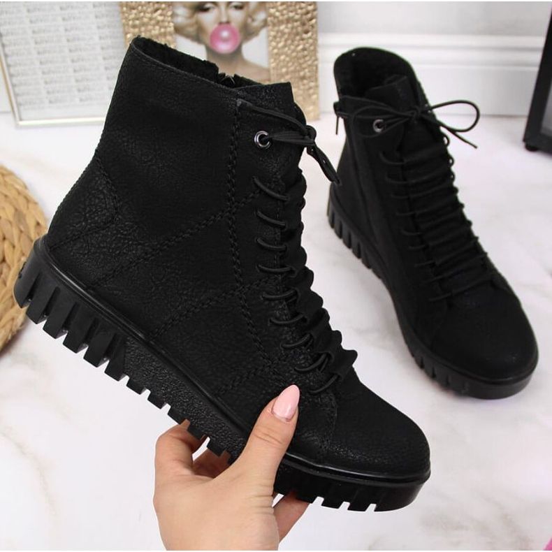 Zateplené holínky Rieker W R279B, černé černá 1