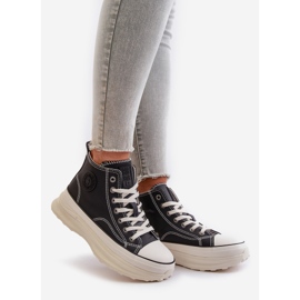 Dámské Tenisky na platformě Eco Leather Big Star OO274063 Černá černý 1