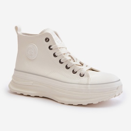 Dámské Tenisky na platformě Eco Leather Big Star OO274064 Bílé bílý 6