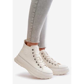 Dámské Tenisky na platformě Eco Leather Big Star OO274064 Bílé bílý 1