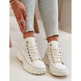 Dámské Tenisky na platformě Eco Leather Big Star OO274064 Bílé bílý 2