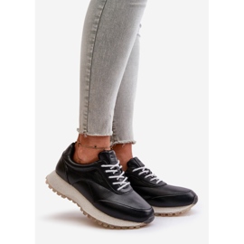 Dámské tenisky Sportovní obuv vyrobená z eko kůže Big Star OO274024 Hi-Poly System Černá 1