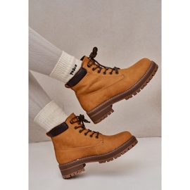 Dámské zateplené boty Big Star OO274A288 Camel hnědý 2 Dámské zateplené boty Big Star OO274A288 Camel hnědý 2