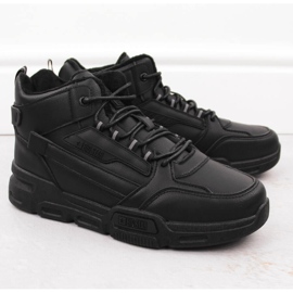 Pánská zateplená vysoká sportovní obuv, černá Big Star OO174587 1 Pánská zateplená vysoká sportovní obuv, černá Big Star OO174587 1