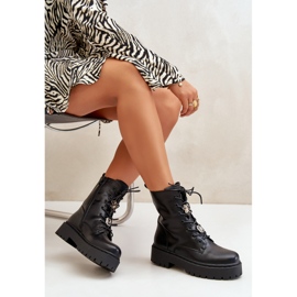 Dámské zateplené pracovní boty s kolíky Černá Avorira 2