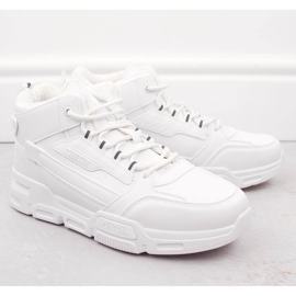 Pánské vysoké zateplené bílé sportovní boty Big Star OO174588 bílý 1