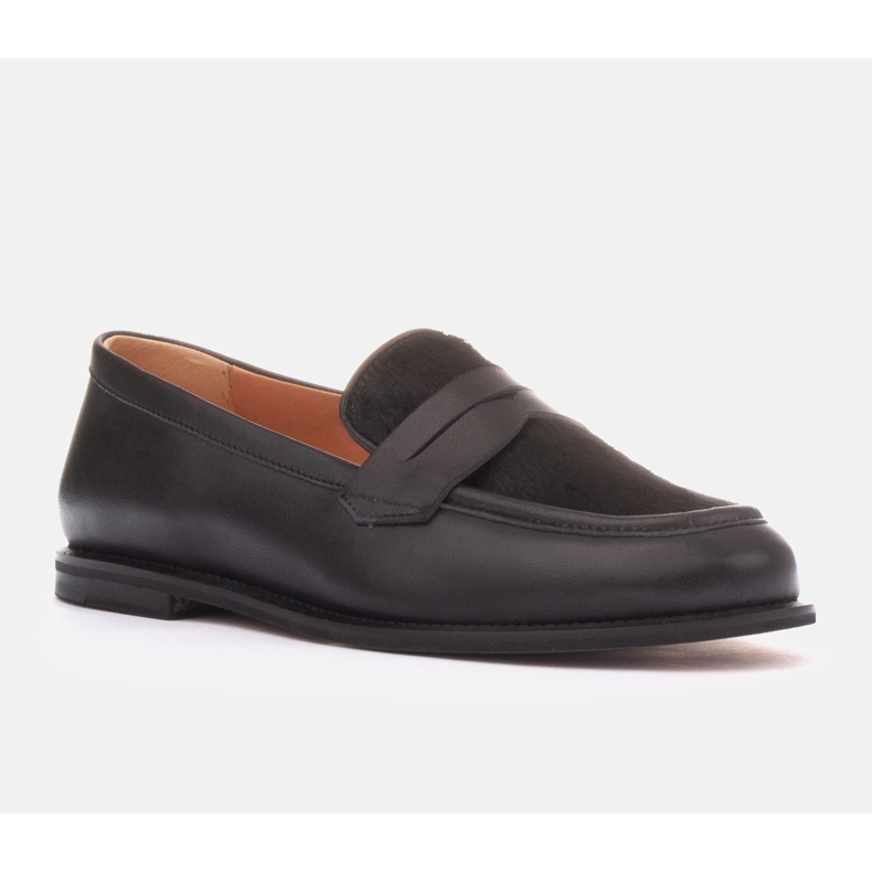 Marco Shoes Mokasíny Lorenzo Pony černý 1