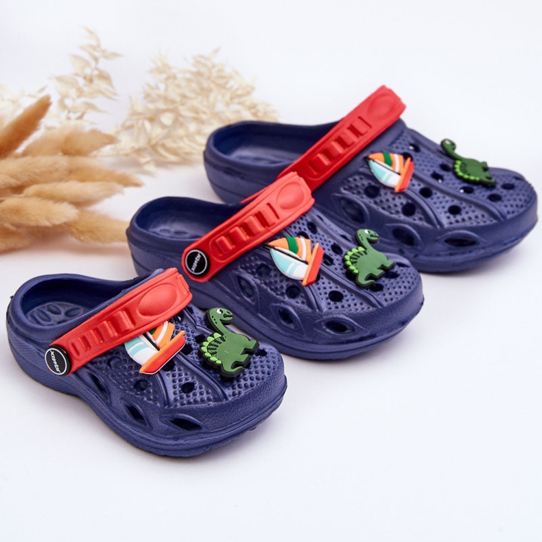 Dětské pěnové lehké sandály Crocs Navy Blue Sweets modrý 2