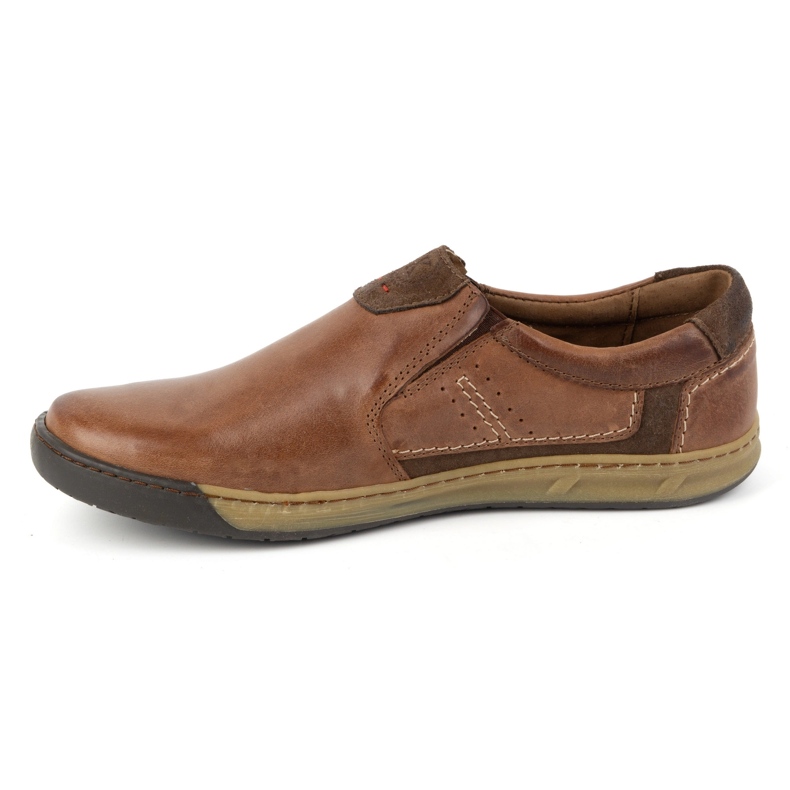KOMODO Pánské kožené slip-on boty 934K hnědé hnědý 1 KOMODO Pánské kožené slip-on boty 934K hnědé hnědý 1