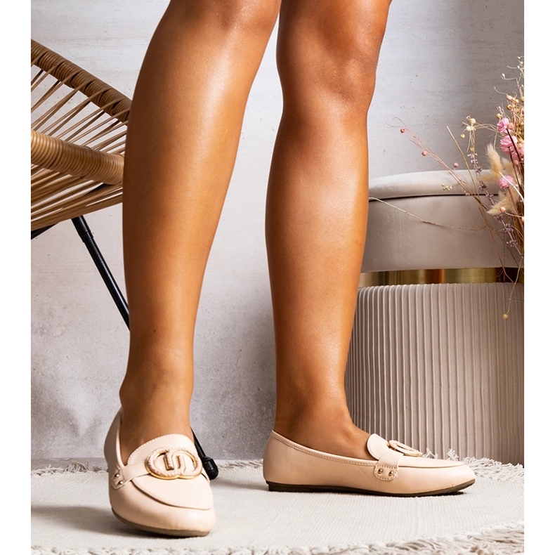 Béžové dámské mokasíny Eleena béžový 1