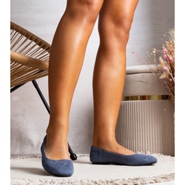Námořnické modré balerínky z ekologického semiše od Jules modrý 1