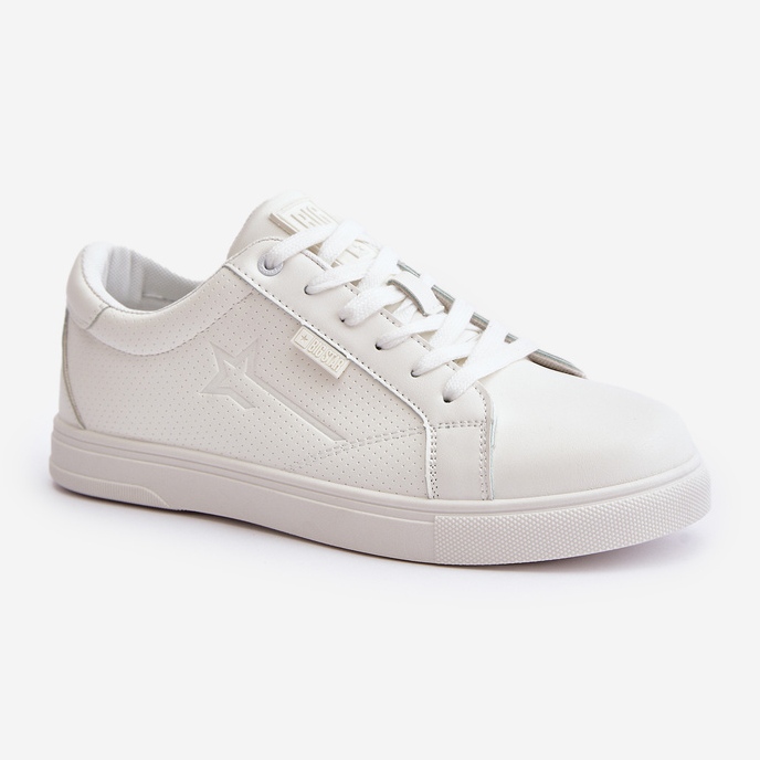 Pánské tenisky vyrobené z eko kůže Big Star OO174020 Hi-Poly System bílá bílý 1 Pánské tenisky vyrobené z eko kůže Big Star OO174020 Hi-Poly System bílá bílý 1