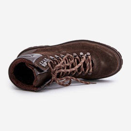 Semišové zateplené pánské boty Big Star OO174644 Hi-Poly System Brown hnědý 2 Semišové zateplené pánské boty Big Star OO174644 Hi-Poly System Brown hnědý 2
