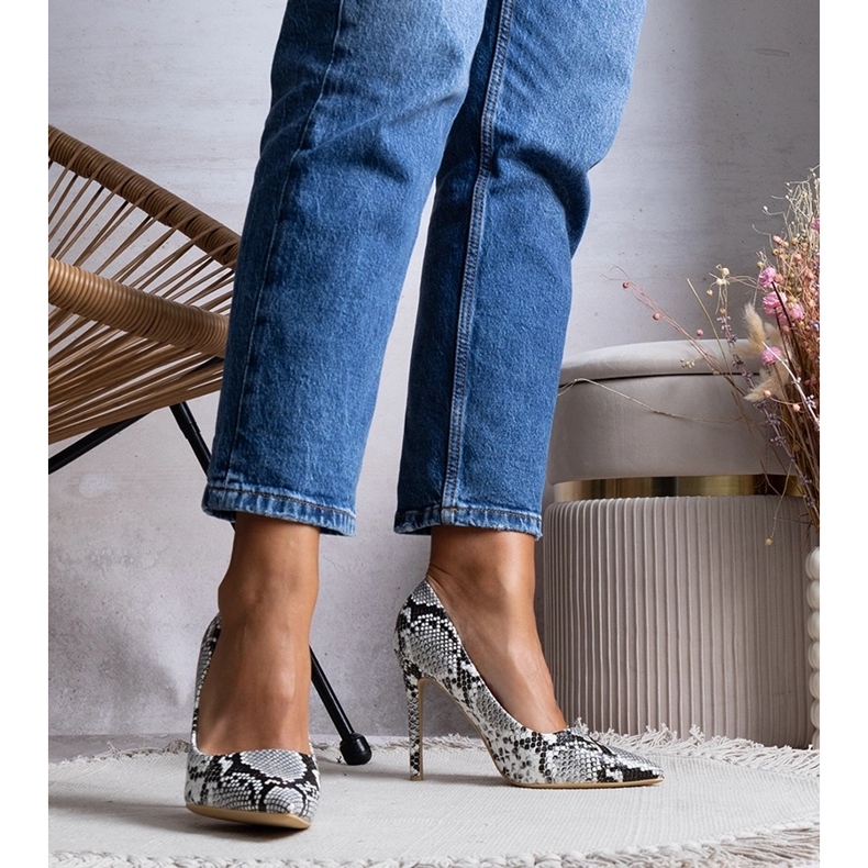 Ephrem bílé vysoké podpatky bílý 2