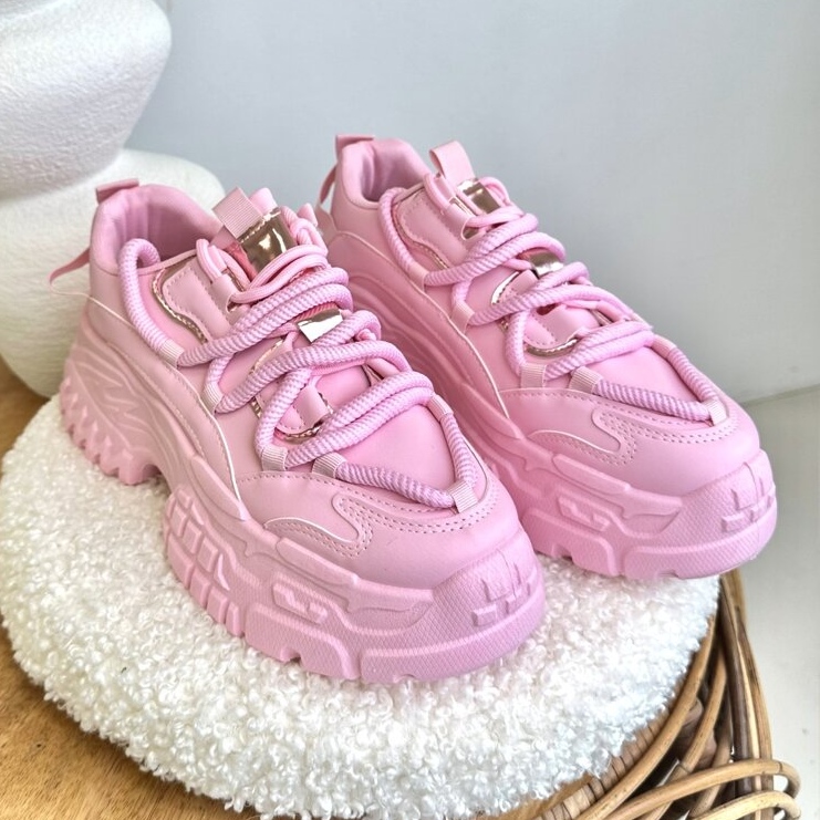 Seastar Dámské Sportovní Tenisky Na Hrubé Podrážce, Růžové růžový 1