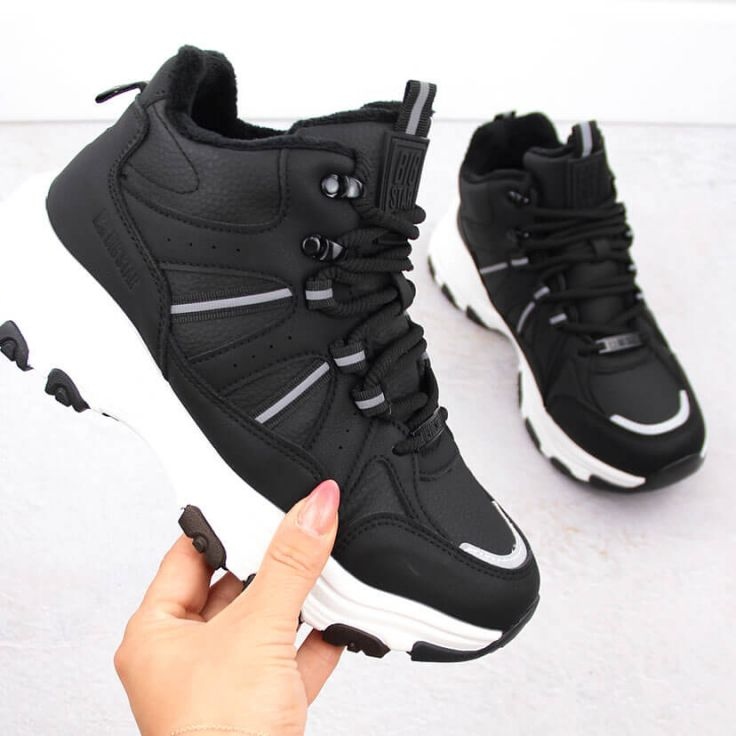 Vysoké zateplené boty Big Star INT2032A, černé černá 1