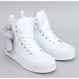 Tenisky s medvídkem Rooks White bílý 1