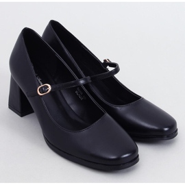 Mary Jane Keefel Black lodičky na vysokém podpatku černý 1