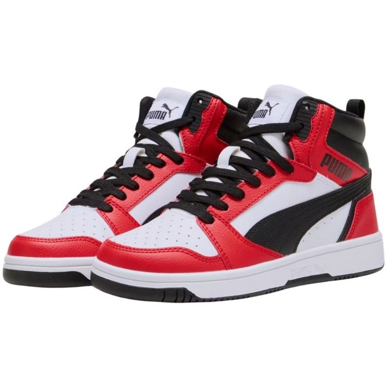 Boty Puma Rebound V6 Mid 393831 03 bílý 1