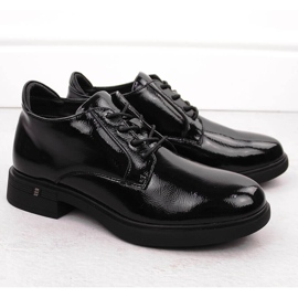 Dámské černé lakované kotníkové boty Vinceza 58413 černá 2 Dámské černé lakované kotníkové boty Vinceza 58413 černá 2