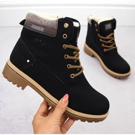 Dámské černé kozačky Potocki 97301 černý 1