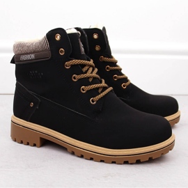 Dámské černé kozačky Potocki 97301 černý 2