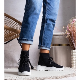 Černé ponožky od Frahm černý 1