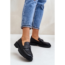 Dámské kožené mokasíny Vinceza 62187 Black černý 2