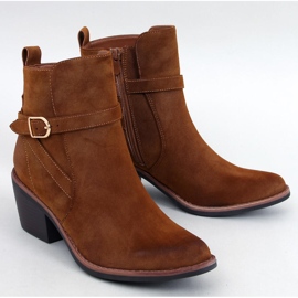 Kovbojské boty na nízkém podpatku Cunnig Camel hnědý 1