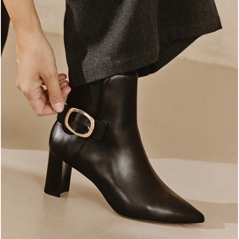 Marco Shoes Elegantní kozačky černá 1