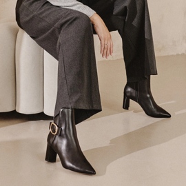 Marco Shoes Elegantní kozačky černá 2