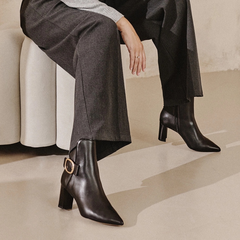 Marco Shoes Elegantní kozačky černý 2