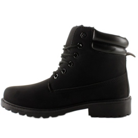 Dřevěné holínky jednobarevné černé BL83 Black černý 1