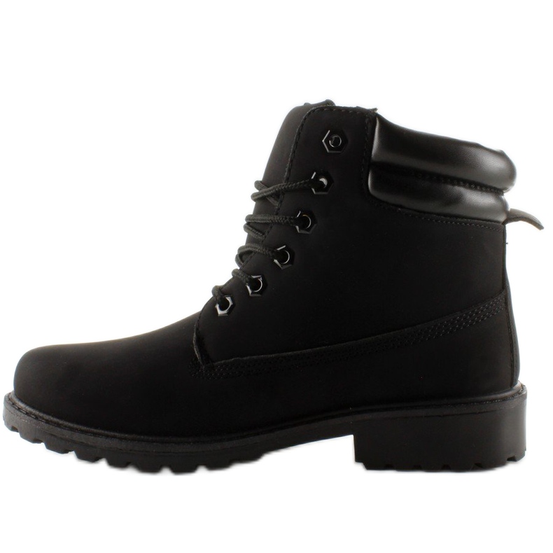 Dřevěné holínky jednobarevné černé BL83 Black černý 1