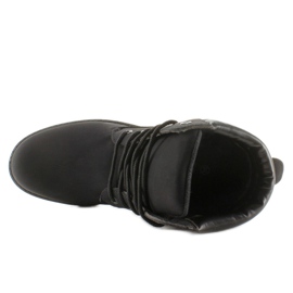Dřevěné holínky jednobarevné černé BL83 Black černý 2