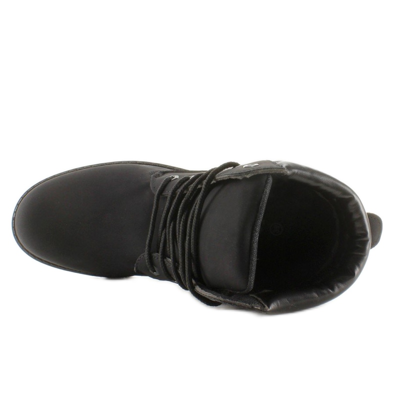 Dřevěné holínky jednobarevné černé BL83 Black černý 2