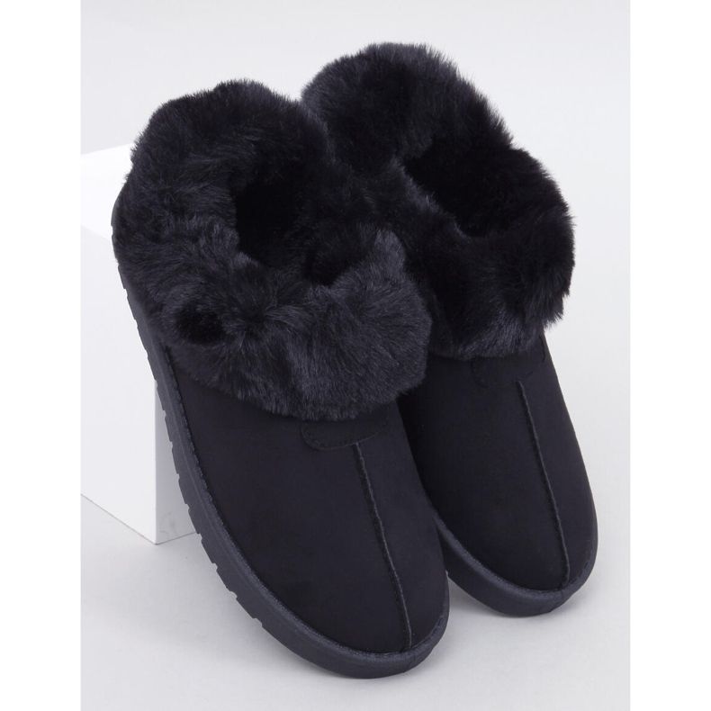 Krátké emu kalhoty zdobené kožešinou Fraley Black černá 1