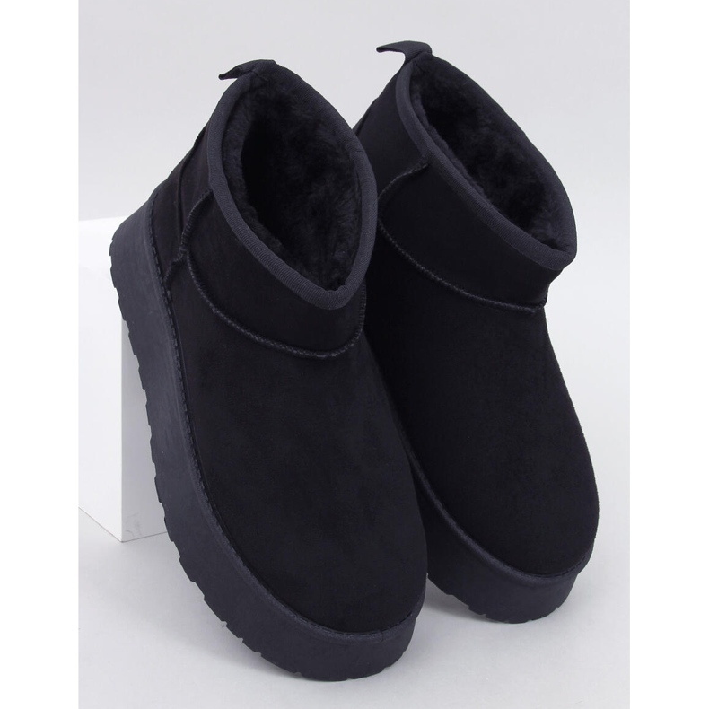 Krátké boty na platformě Rodmans Black černý 1