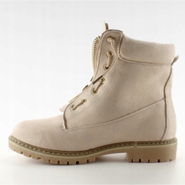 Semišové béžové balzámy hladké NC50 Beige béžový 1