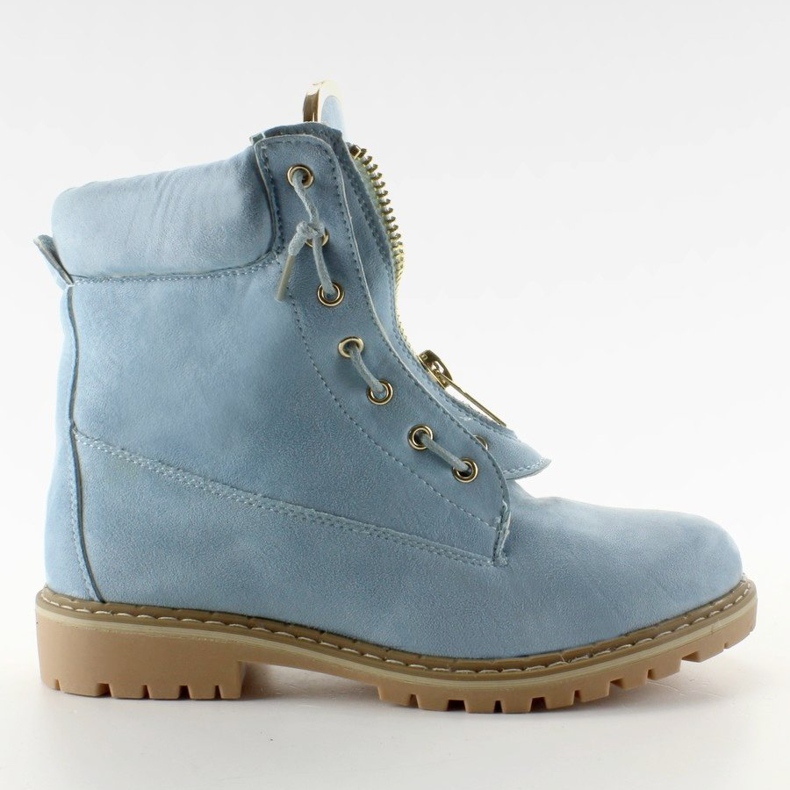 Modré semišové balmanské boty NC50 L. Modré modrý 1