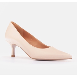 Marco Shoes Malagské podpatky béžový 1