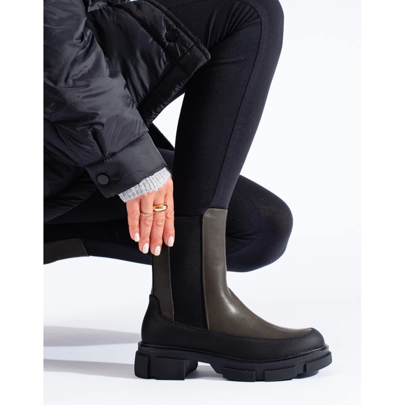 SHELOVET B20 Vysoké nazouvací kotníkové boty černá 2 SHELOVET B20 Vysoké nazouvací kotníkové boty černá 2