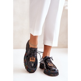 Šněrovací dámská obuv Artiker 55C0499 Černá černý 2