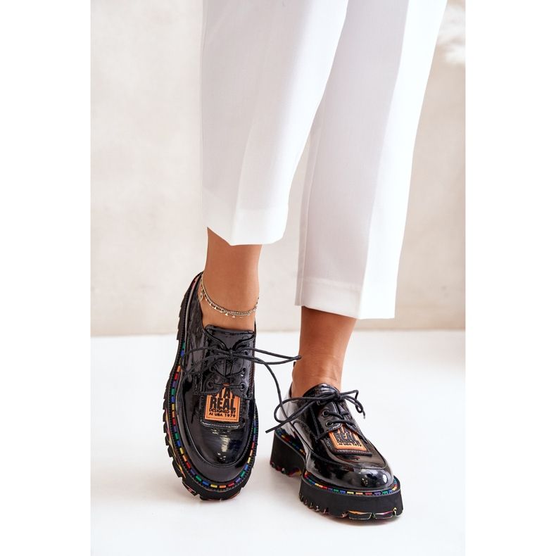 Šněrovací dámská obuv Artiker 55C0499 Černá černý 2