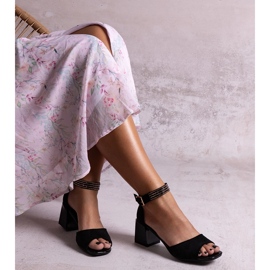 Patentované sandály Athir černý 1