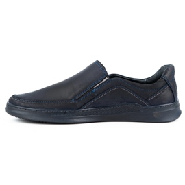 Antex Pánské boty Slip-on Leather Slip-on 216gt Navy Blue modrý 1 Antex Pánské boty Slip-on Leather Slip-on 216gt Navy Blue modrý 1
