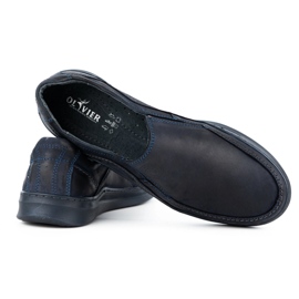 Antex Pánské boty Slip-on Leather Slip-on 216gt Navy Blue modrý 3 Antex Pánské boty Slip-on Leather Slip-on 216gt Navy Blue modrý 3