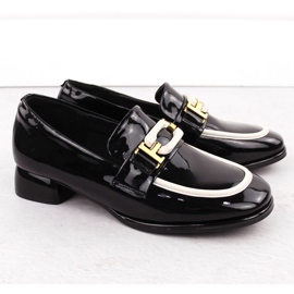 Dámské kožené boty lords, černé Artiker 55C0104 černá 2